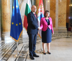 21 June 2018 National Assembly Speaker Serbia Maja Gojkovic and Bulgarian President Rumen Radev